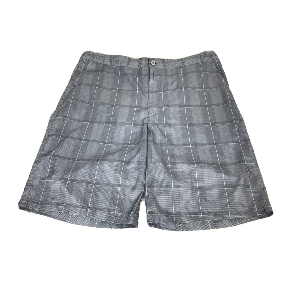 💰Bundle 3/$30 Mambo Australia men’s Gray plaid Board shorts size 38